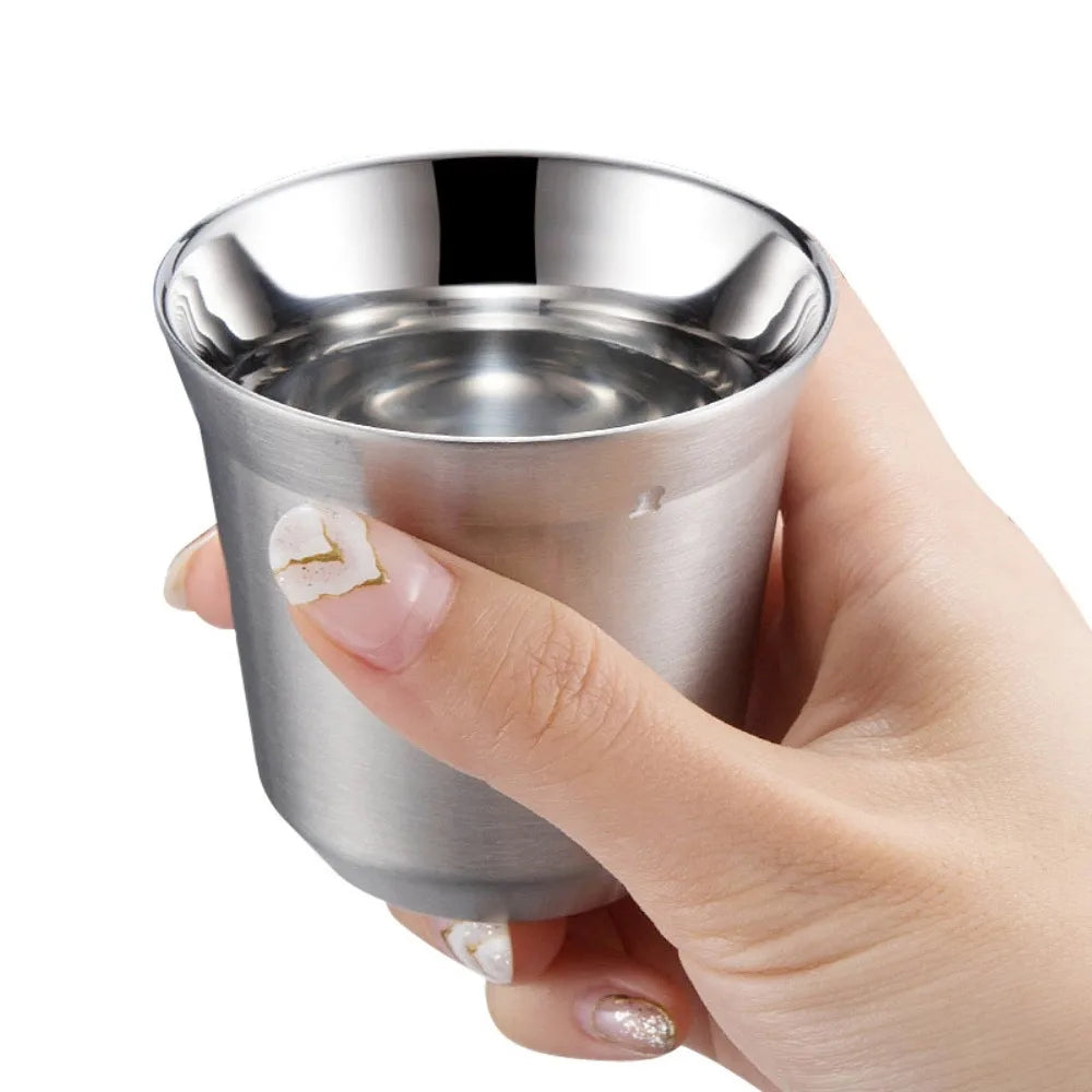 Summer 80ML Espresso Mugs Insulated Double Wall Beer Cups Small Cup