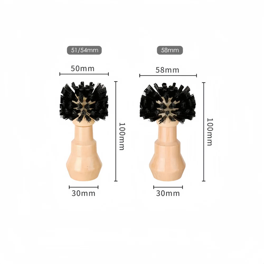 Coffee Machine Handle Cleaning Brush Wooden Handle Easy Clean Accessories