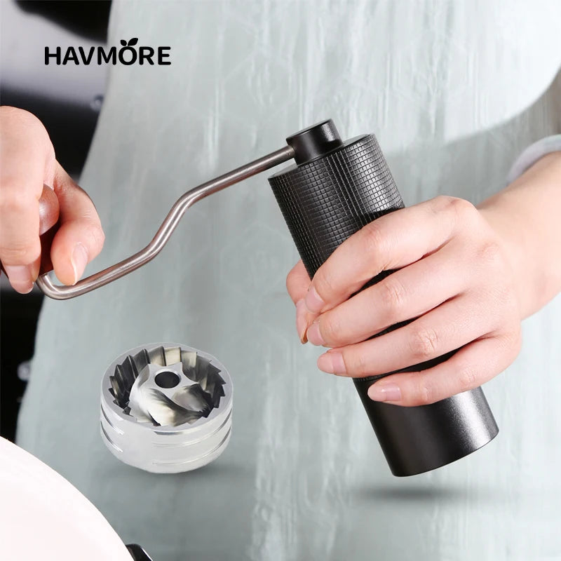 Professional Manual Coffee Grinder Upgrade All-metal Body Portable Grinder