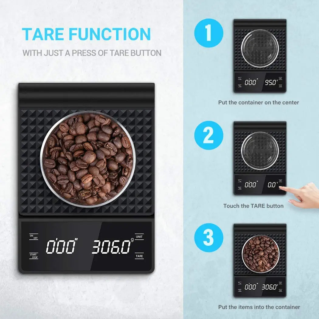 Digital Kitchen Weight Grams Electronic Balance High Precision Coffee Scale