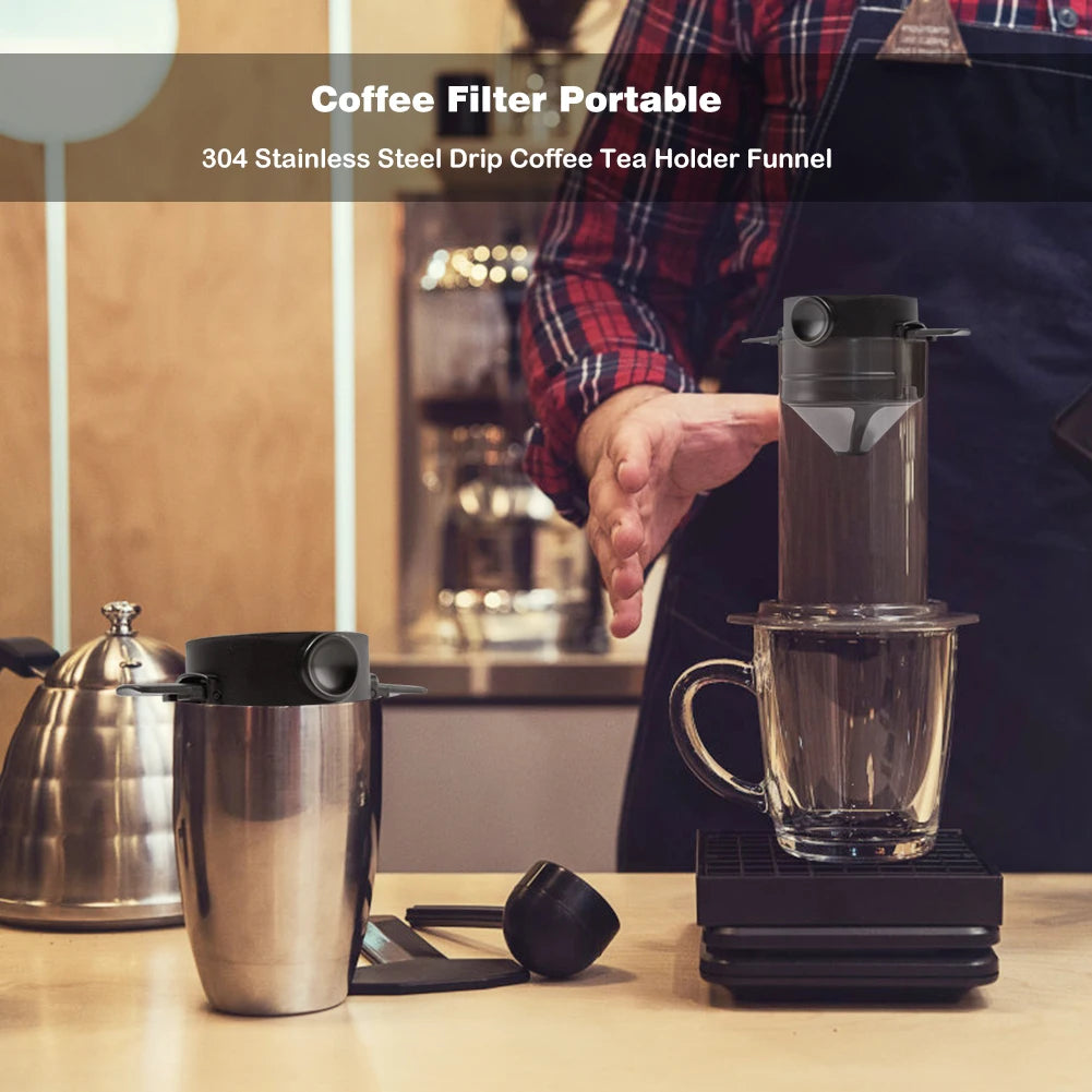 Coffee Filter Drip Coffee Tea Holder Reusable Mug Coffee Dripper Tea Cup Set