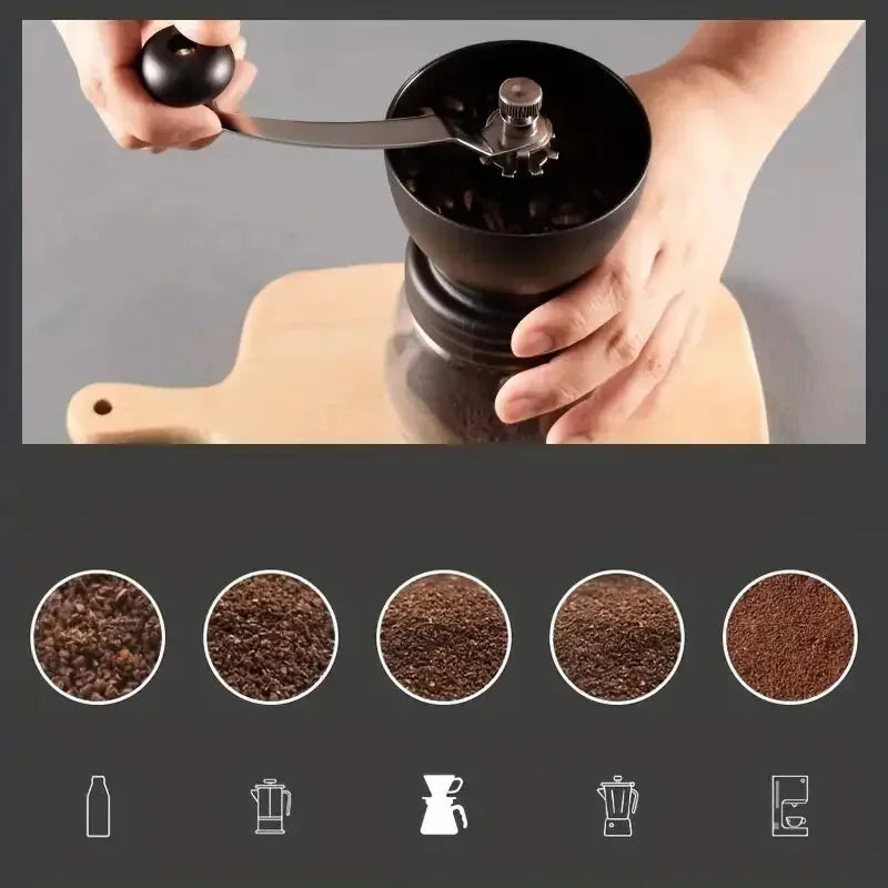 High-end portable manual coffee grinder, can be investigated mill hand crank