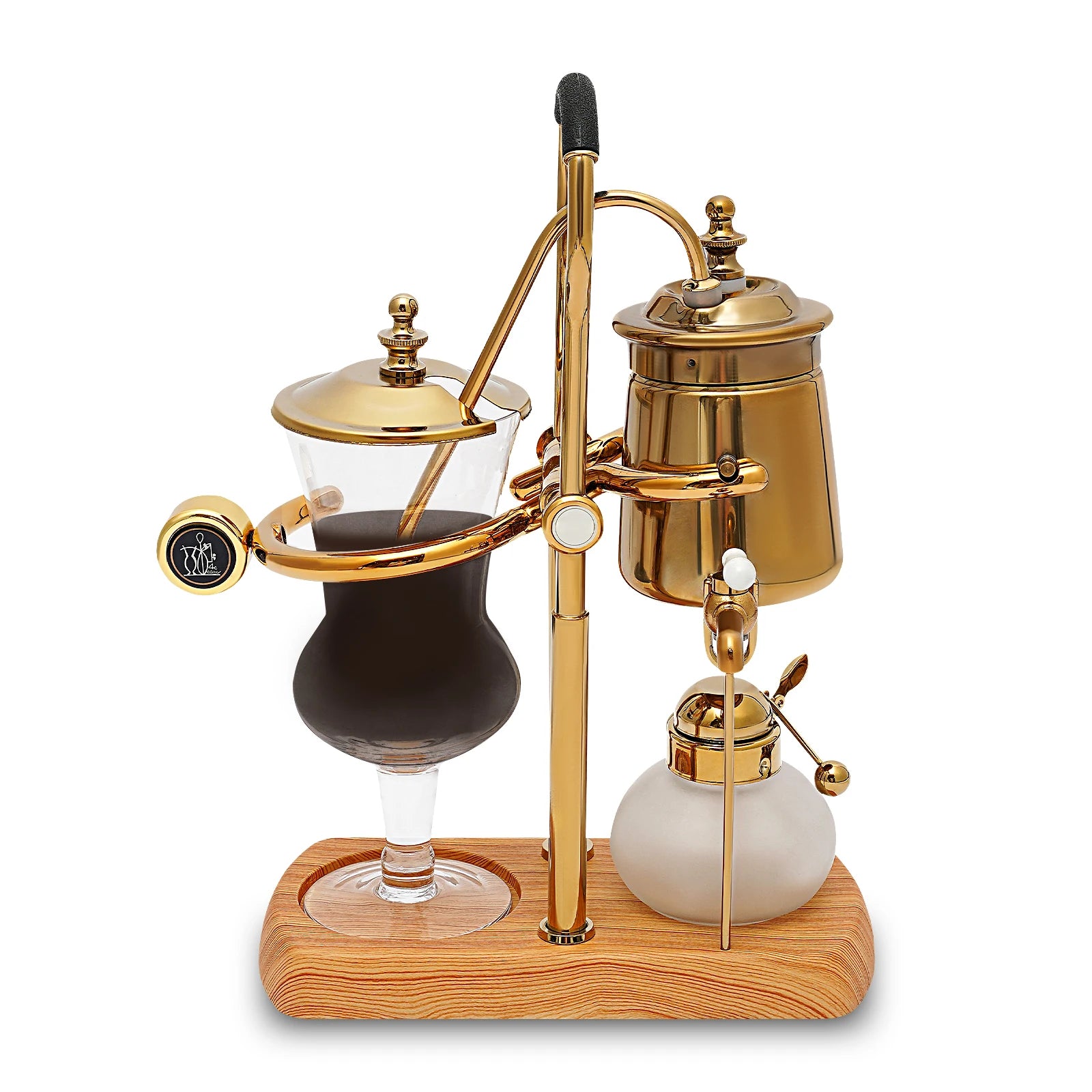 Golden Coffee Maker Siphon Pot Set with Integrated Filter Tea Coffee Brewer