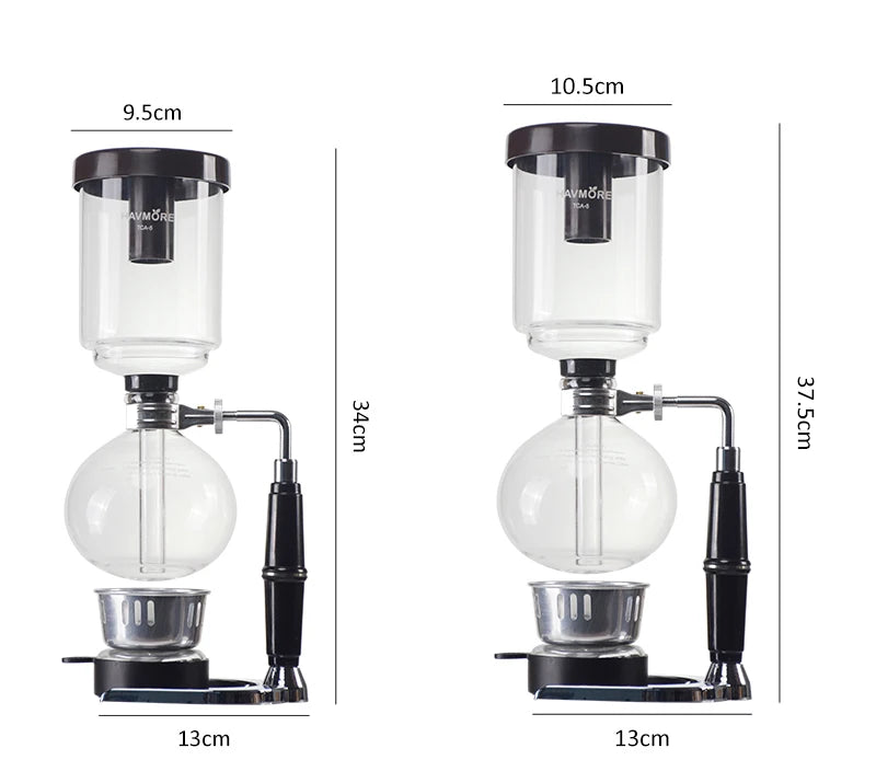 Siphon Coffee Maker 3/5Cups Pots High Quality Coffee Kettle Pot Set Coffee