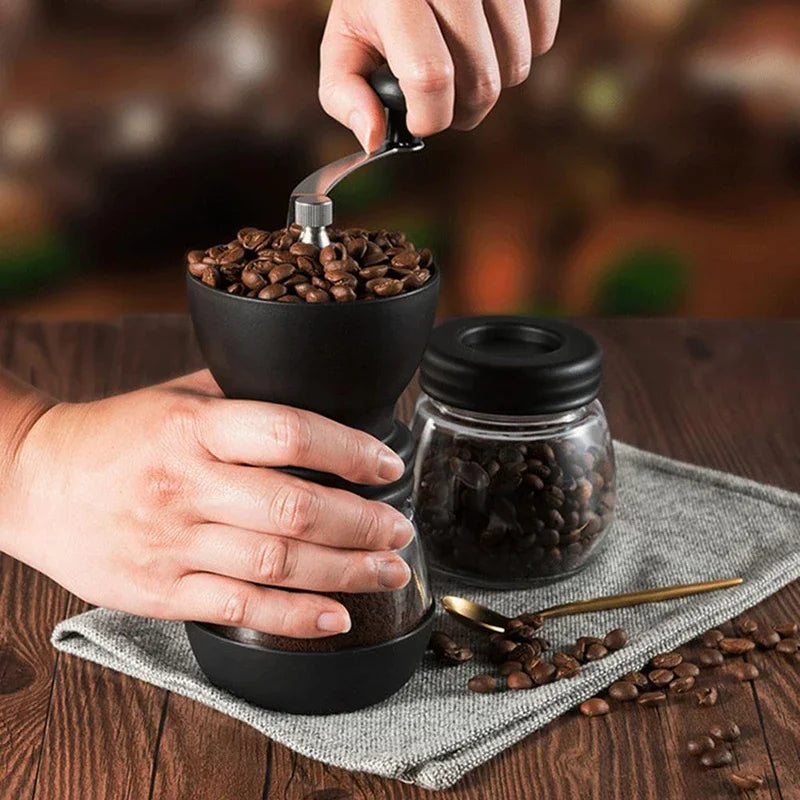 High-end portable manual coffee grinder, can be investigated mill hand crank