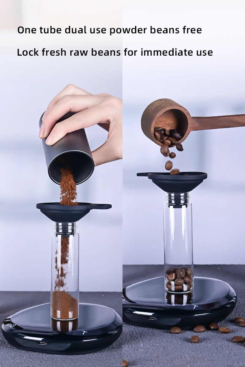 Havmore Coffee Beans Storage Containers Glass Coffee Bean Tube