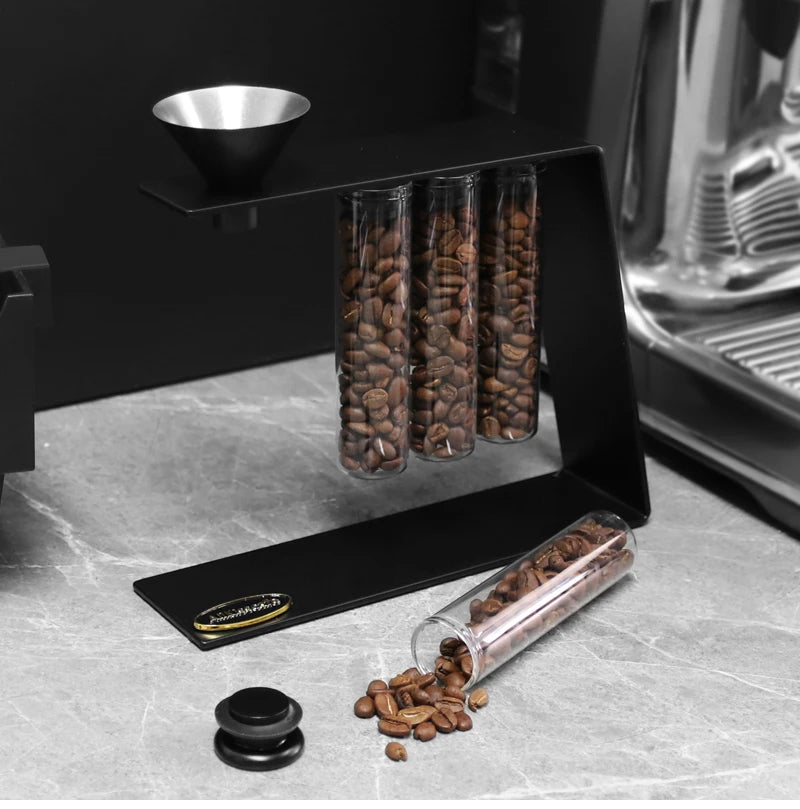 AliKisscafe Magnetic Coffee Beans Storage Container Glass Barista Tools Gifts