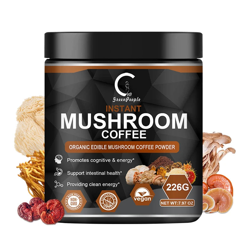 Green People 226G Lion's Mane Mushroom Coffee Focus Brain Booster