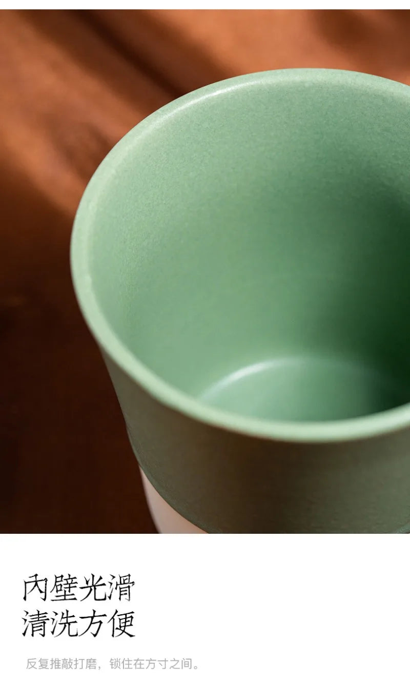 Arabic Coffee Art Ceramic Mug - Handcrafted Middle Eastern Espresso Cup