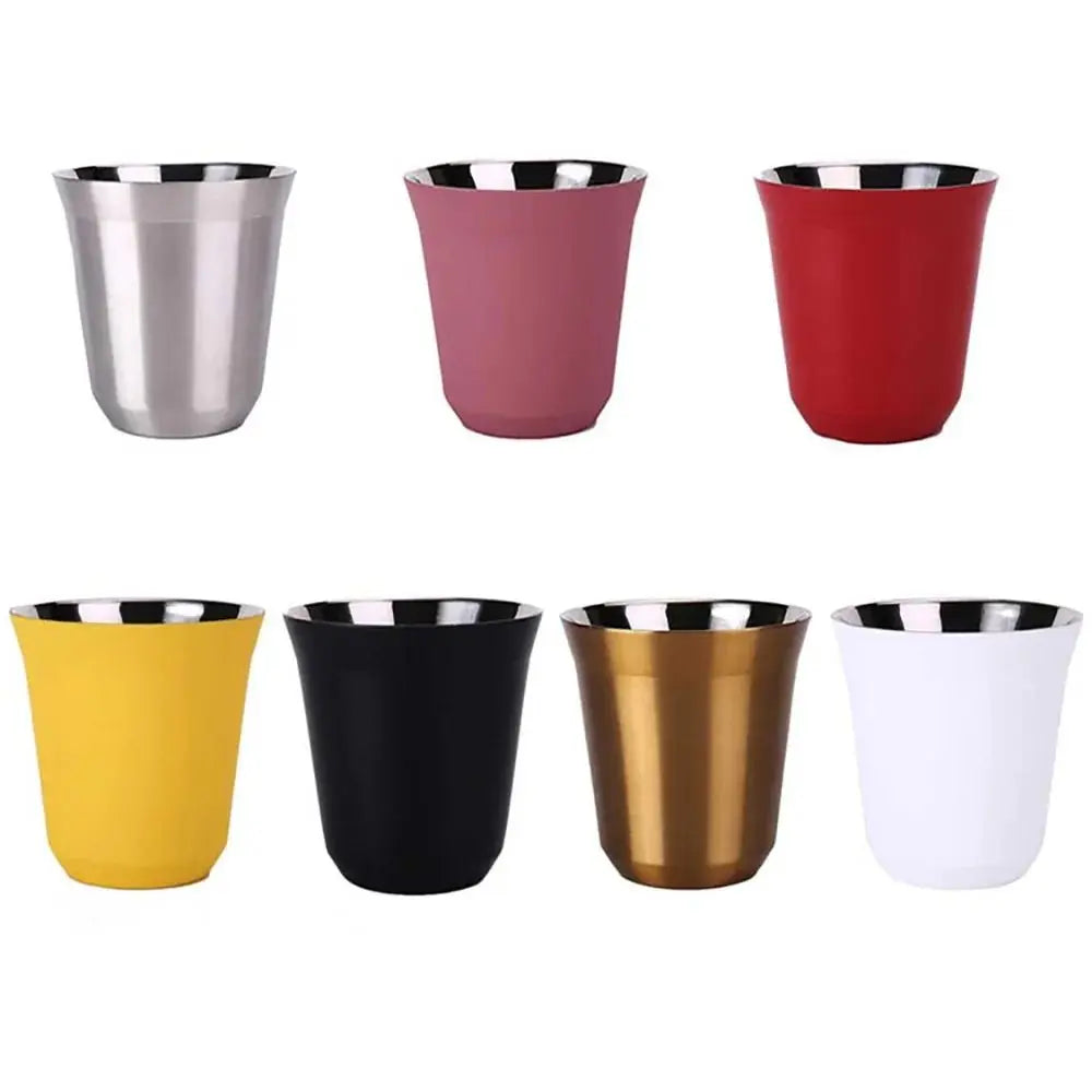 Summer 80ML Espresso Mugs Insulated Double Wall Beer Cups Small Cup