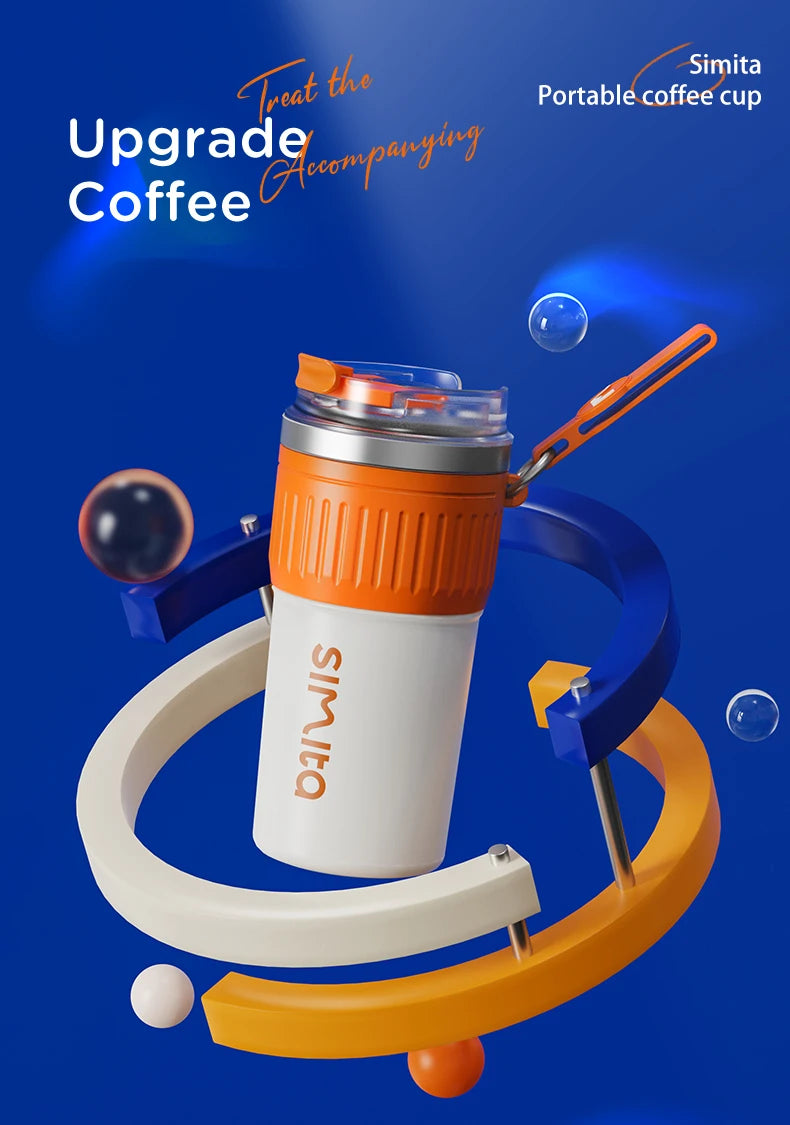 FEIJIAN Stainless Steel Coffee Cup Coffee Mug Thermos Cup Portable Travel Mug