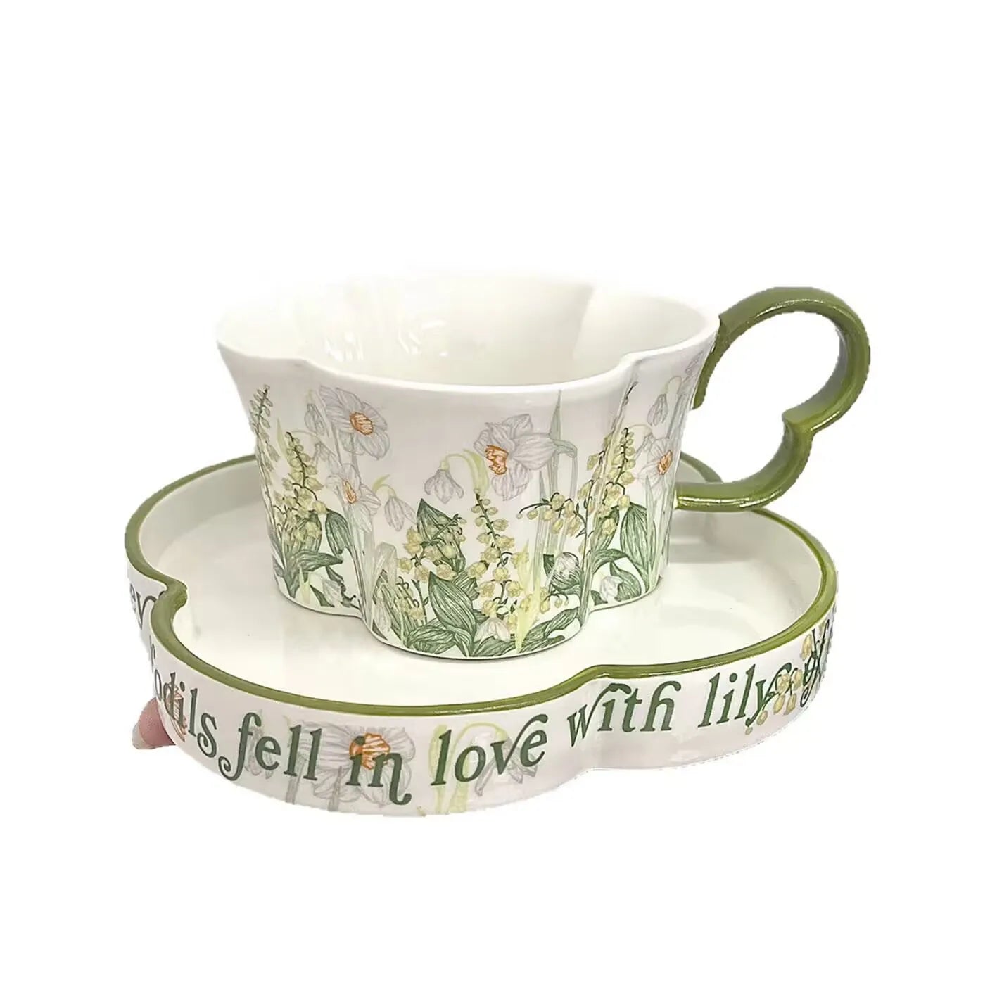 Household ceramic coffee cups and saucers set retro mugs, high-value cups