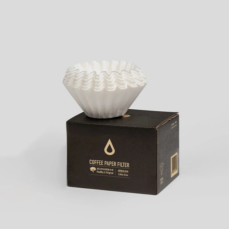 TIMEMORE 1-2Cups Basket Coffee Paper Filter Pour Over Filter Papers 50 Sheets