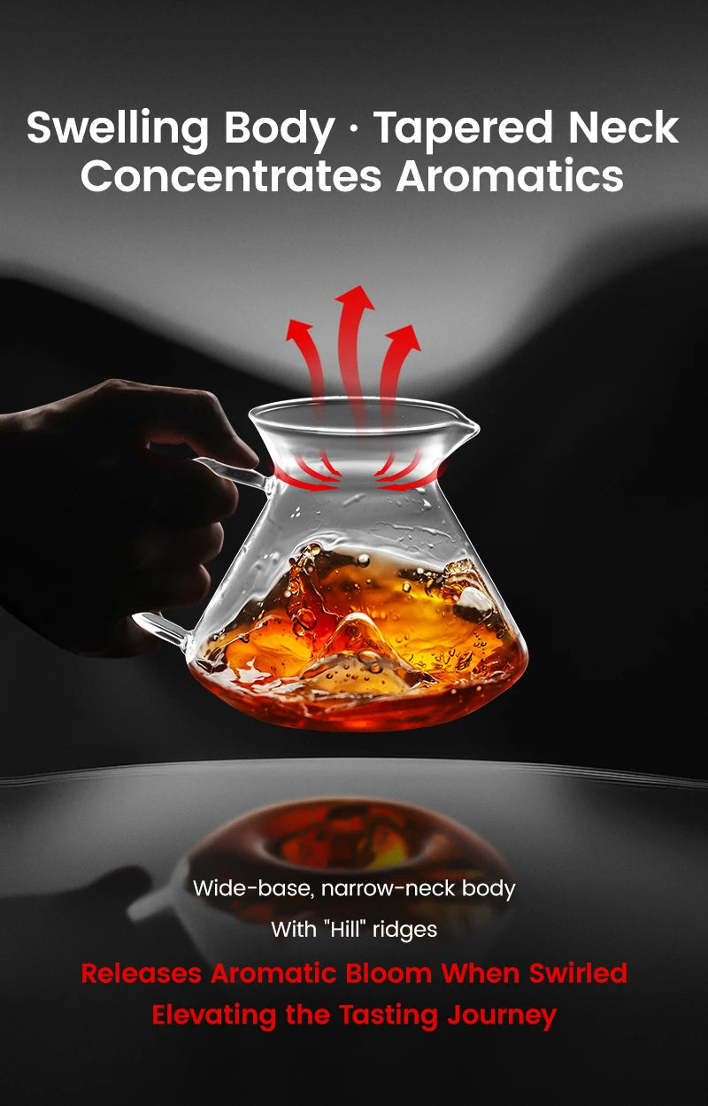 Pour Over Coffee Maker Coffee Server Glass Coffee Dripper for Home Brewing