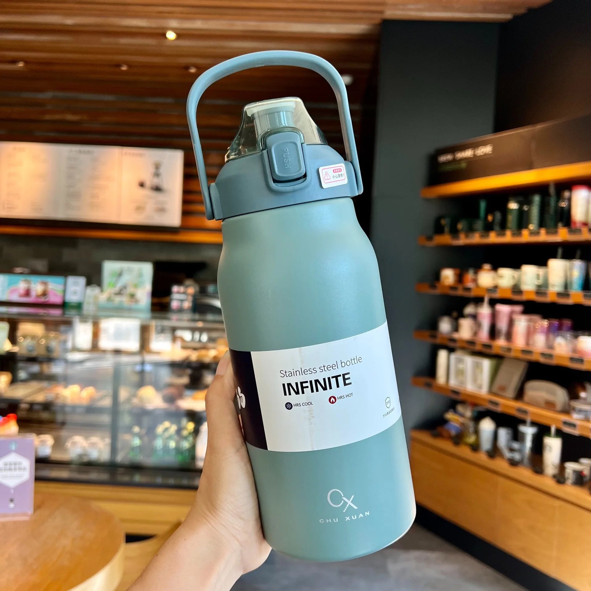 Tumbler Thermo Bottle Large Capacity With Straw  Cup Vacuum Flask Gym