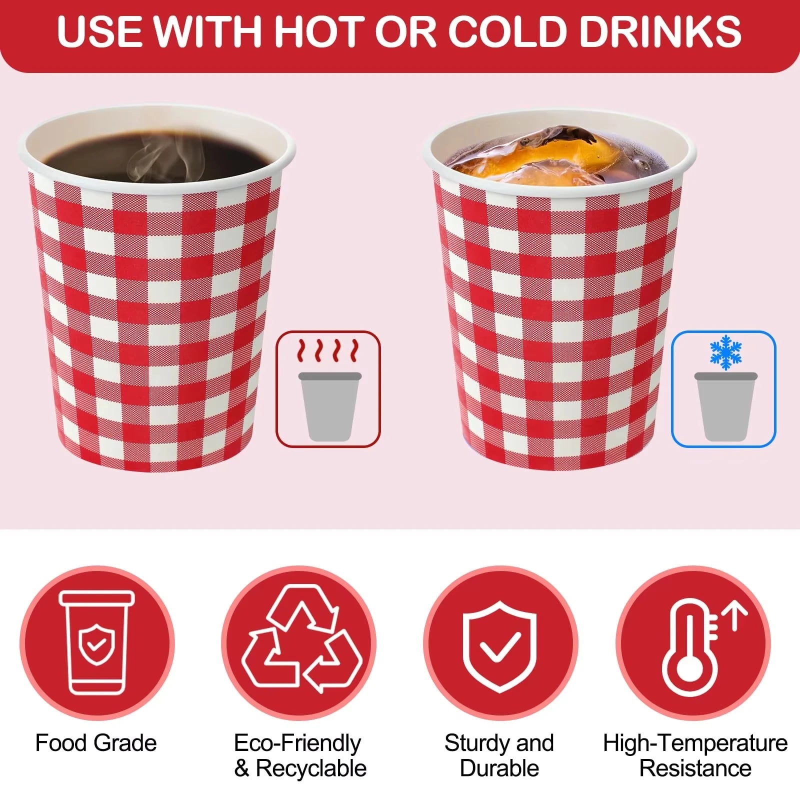 Double-Walled Insulated Corrugated Cardboard Coffee Cups Thickened Cups