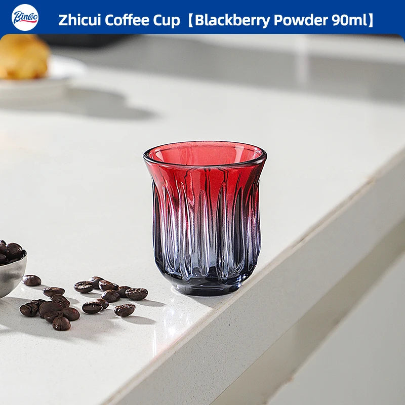Bincoo High End Coffee Cup Elegant Retro Glass for Americano Dirty Flat White