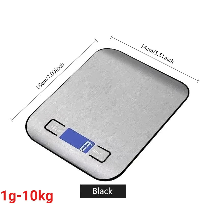 Electronic Digital Kitchen Scale 10kg LCD Display for Food Coffee