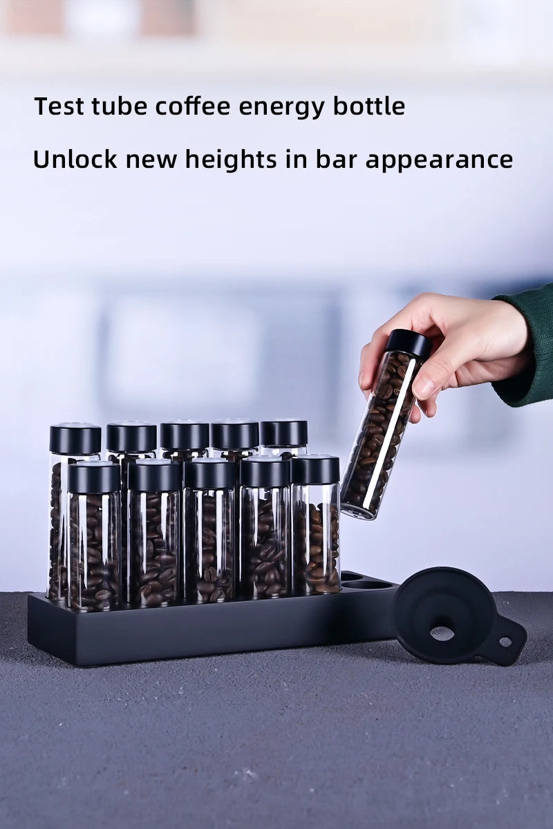 Havmore Coffee Beans Storage Containers Glass Coffee Bean Tube