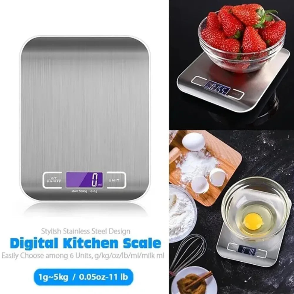 Digital Kitchen coffee Scale LCD Display Stainless Steel Electronic Scales Home