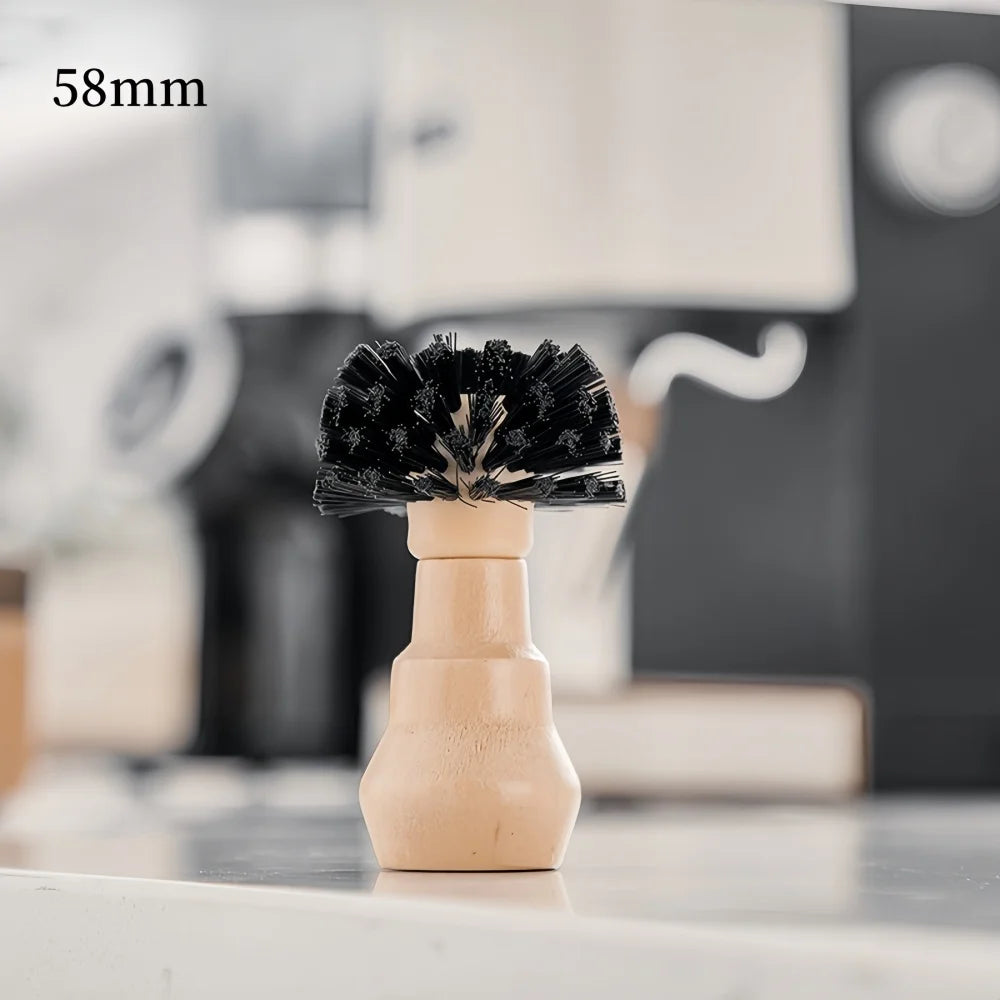 Coffee Machine Handle Cleaning Brush Wooden Handle Easy Clean Accessories