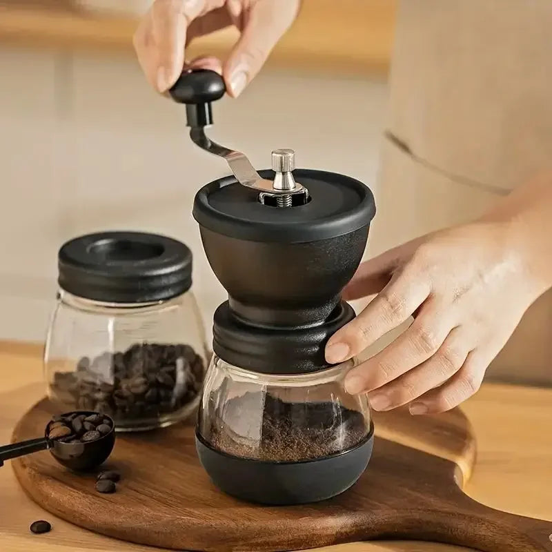High-end portable manual coffee grinder, can be investigated mill hand crank