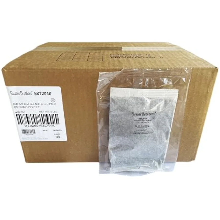 Coffee - Ground Medium Roast Breakfast Blend 2 Oz Filterpack Individually Wrapped