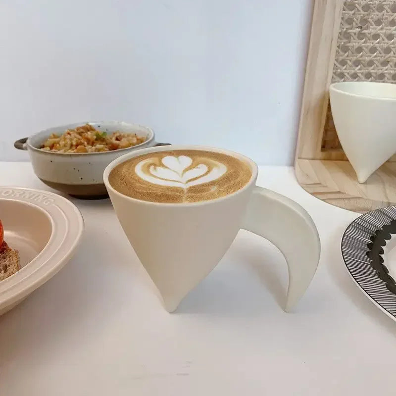 Simple Japanese Cream Coffee Mug Latte Nordic Creative Breakfast Mug