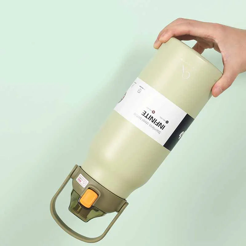 Tumbler Thermo Bottle Large Capacity With Straw  Cup Vacuum Flask Gym