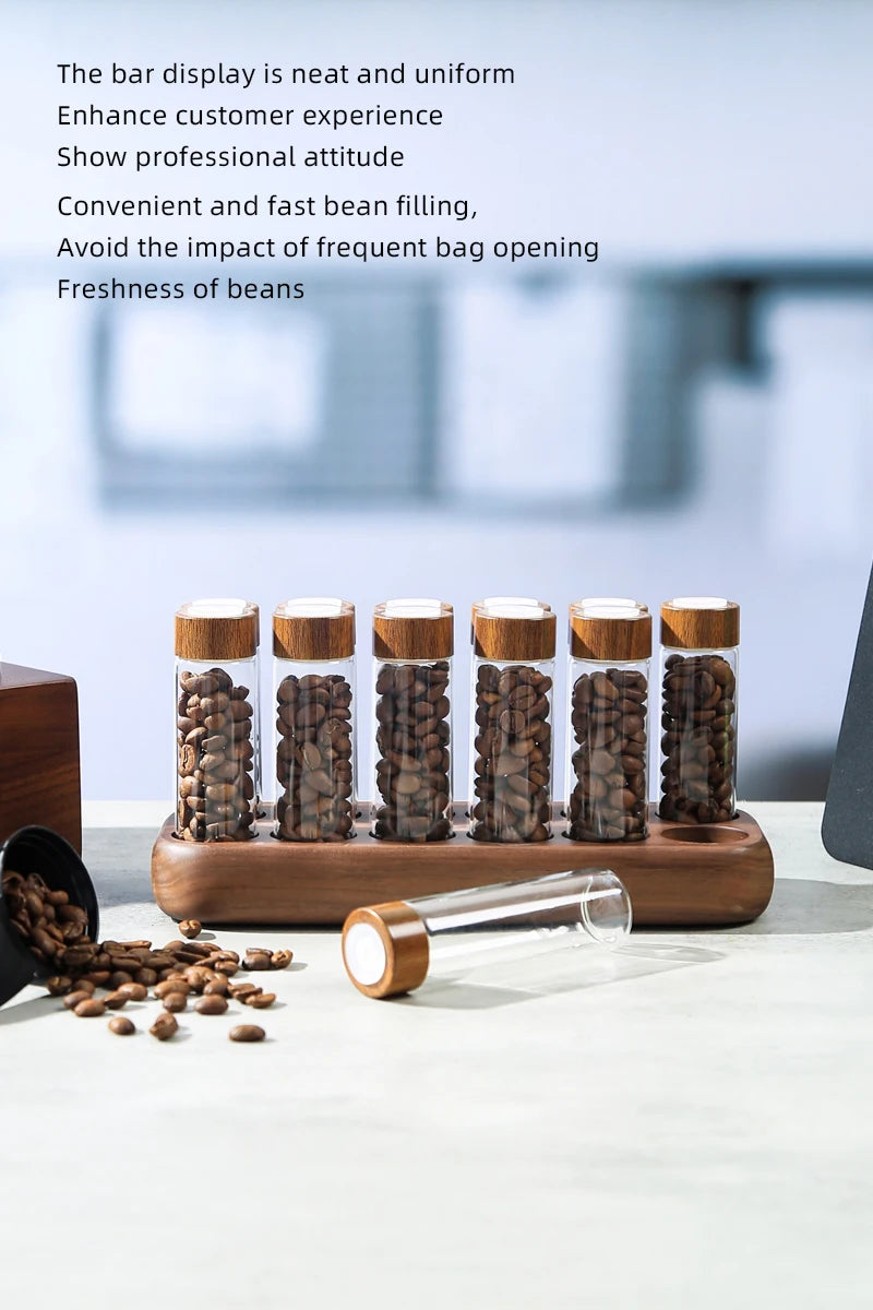Havmore Coffee Beans Storage Containers Glass Coffee Bean Tube