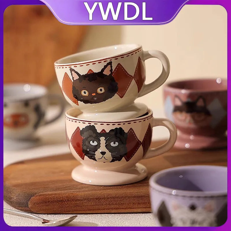 Mini Italian Espresso Cup Ceramic Coffee Mug Heat Resistant Milk Latte Handle Cup