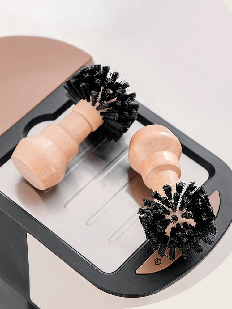 Coffee Machine Handle Cleaning Brush Wooden Handle Easy Clean Accessories