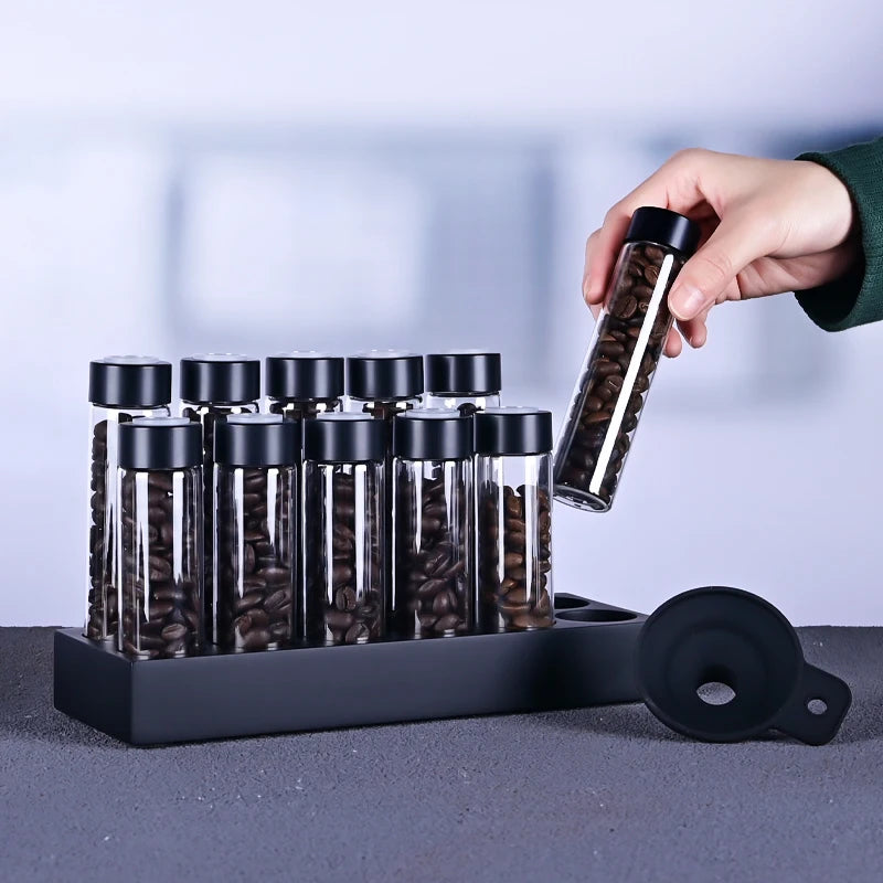 Havmore Coffee Beans Storage Containers Glass Coffee Bean Tube