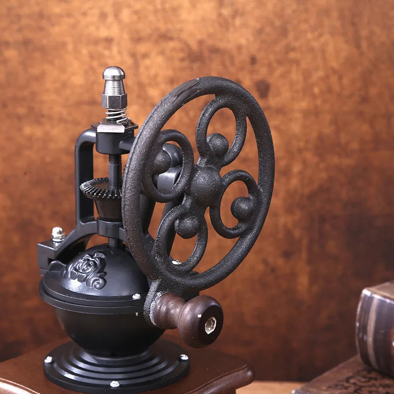 Vintage Manual Coffee Grinder Coarseness Hand-Crank Coffee Enthusiasts
