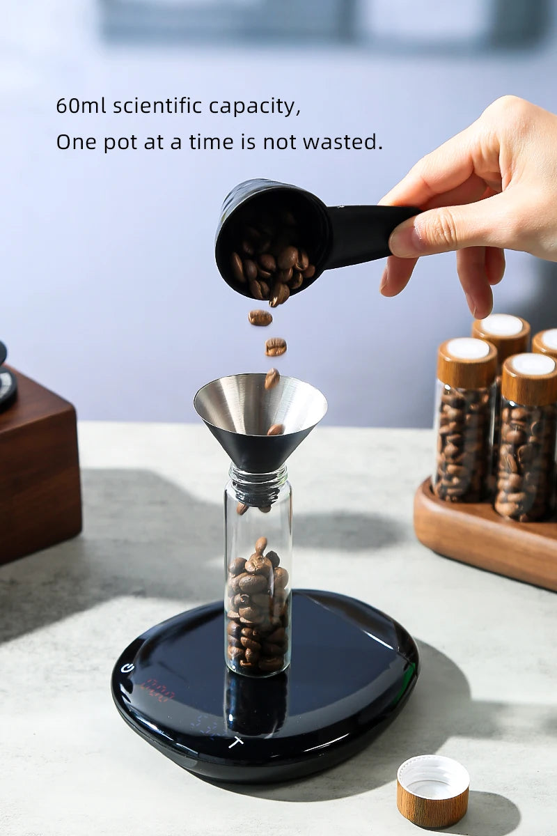 Havmore Coffee Beans Storage Containers Glass Coffee Bean Tube