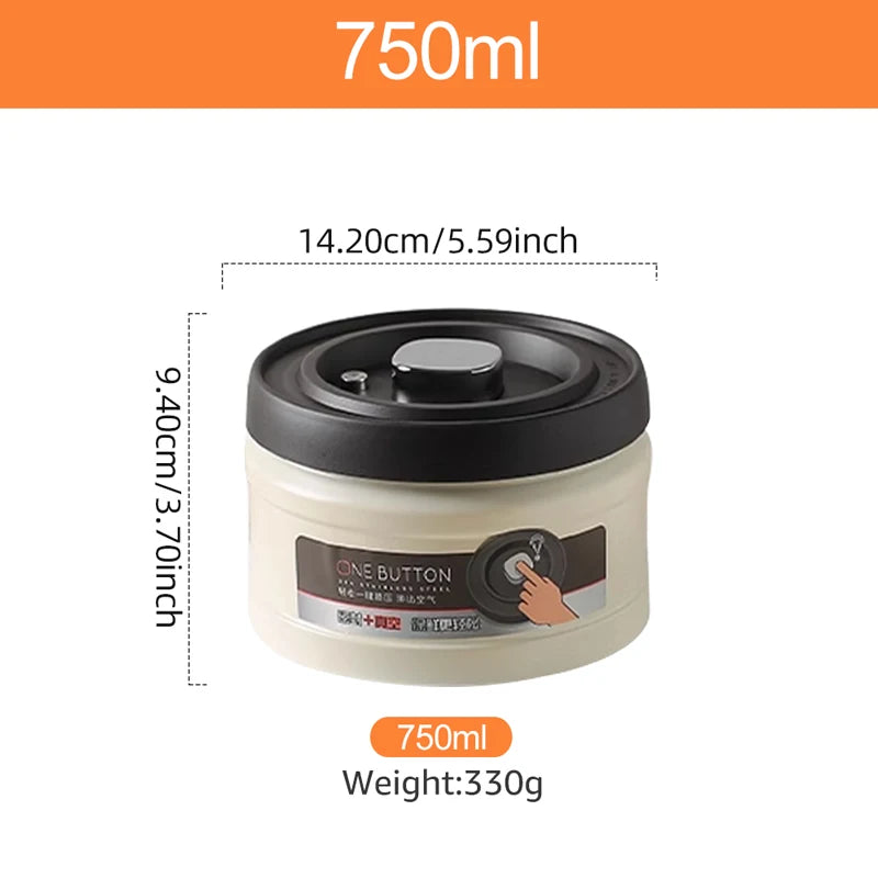 Stainless Steel Coffee Beans Vacuum Sealed Container Coffee Beans Storage