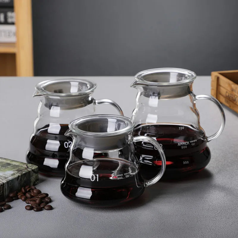 Glass Coffee Pot With Filter Drip Brewing Hot Brewer Cloud Shaped Kettle Coffee