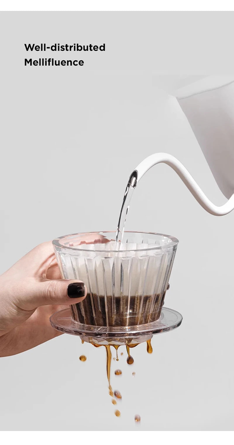TIMEMORE 1-2Cups Basket Coffee Paper Filter Pour Over Filter Papers 50 Sheets