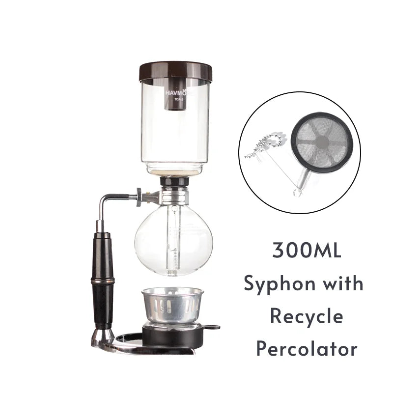 Siphon Coffee Maker 3/5Cups Pots High Quality Coffee Kettle Pot Set Coffee
