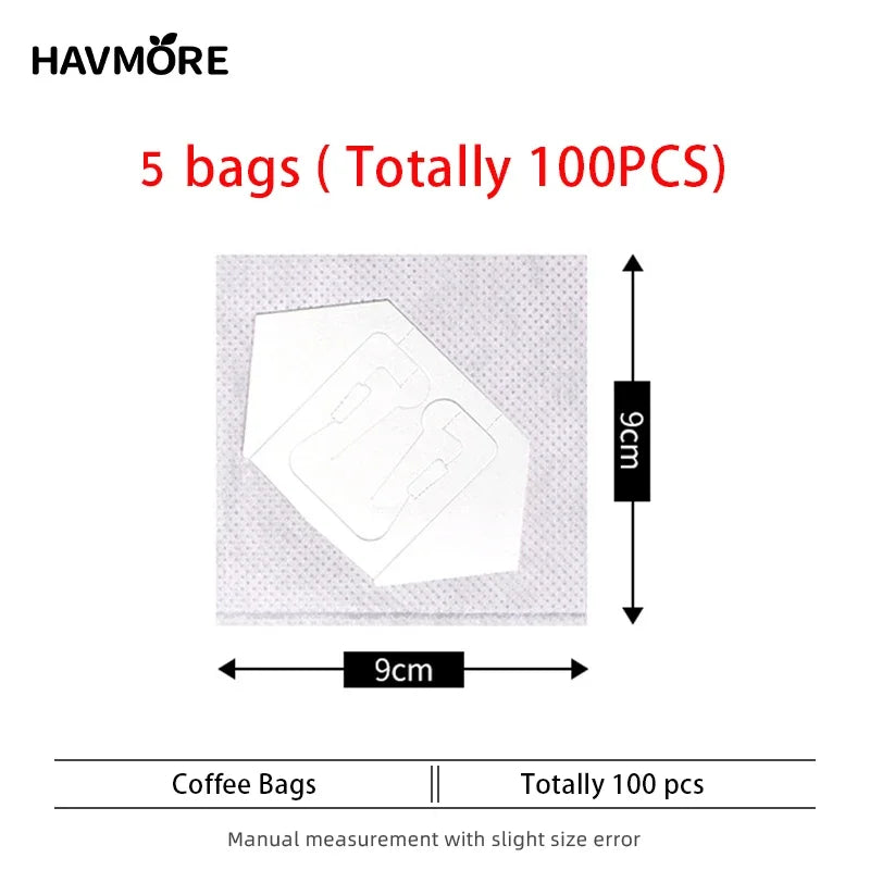 Hanging Ear Coffee Bags Portable Disposable Coffee Drip Filter Bags