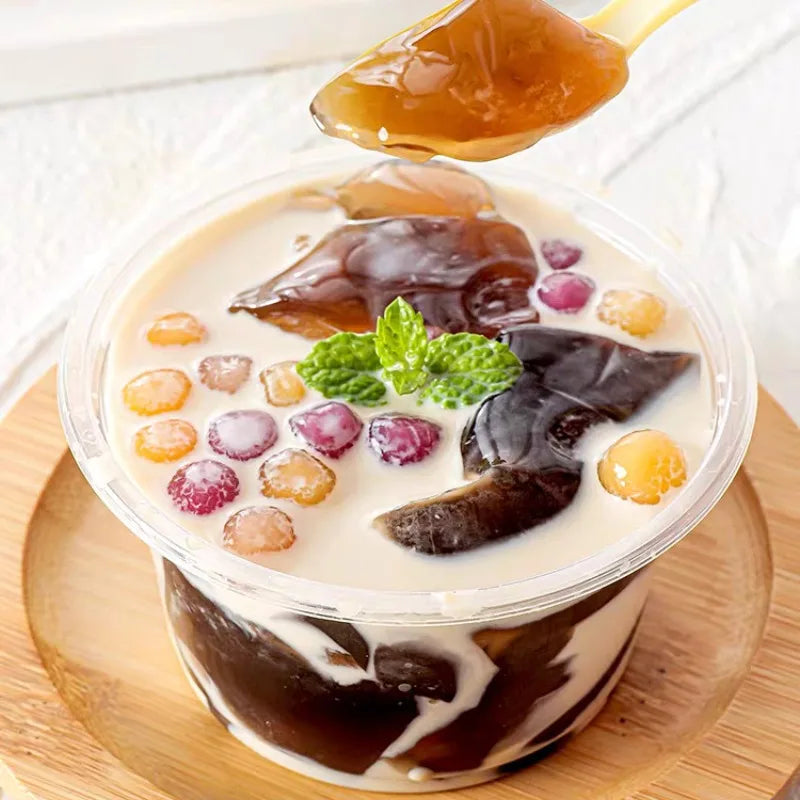 50PCS Disposable Plastic Cups Transparent Dessert Cups Bowls  Container