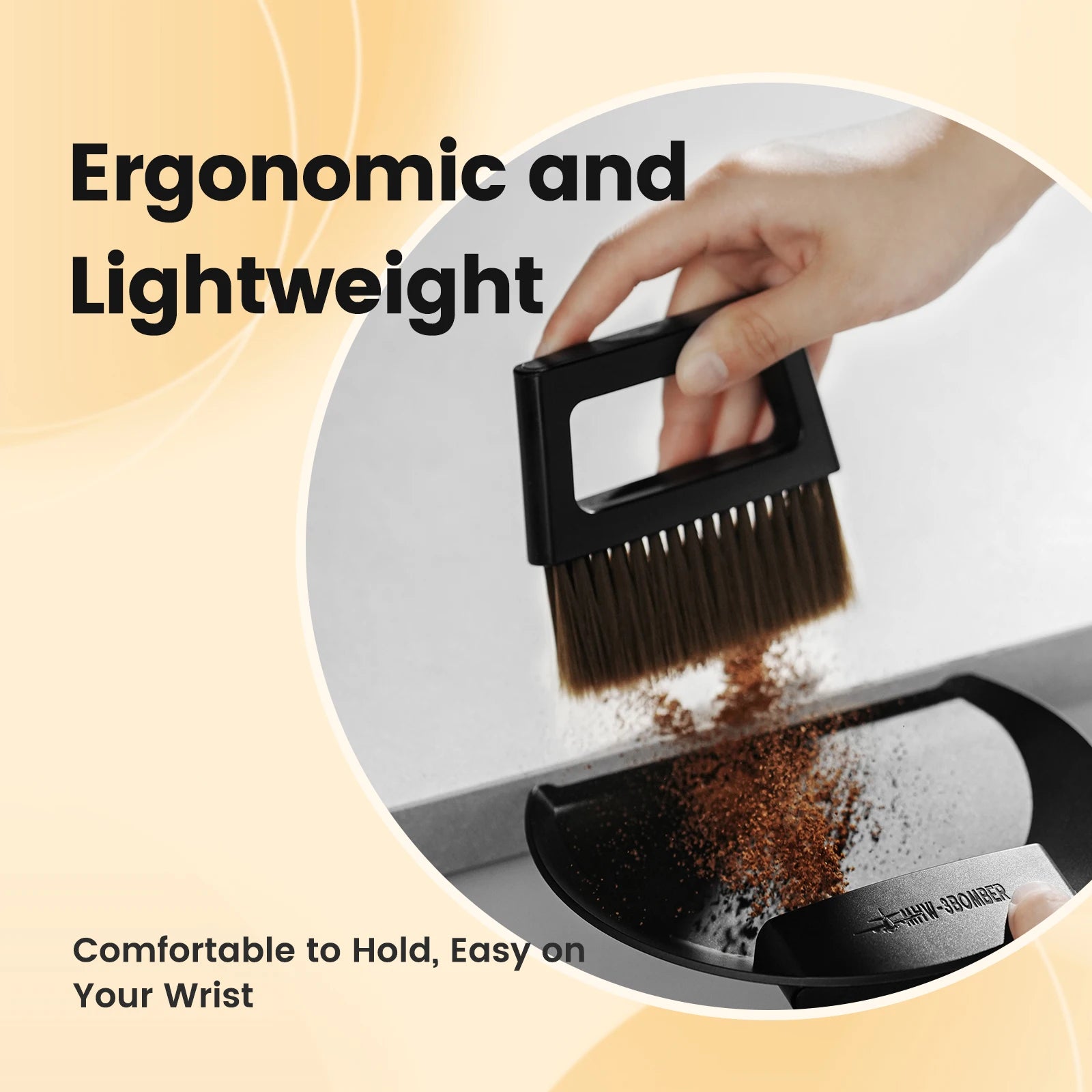 Coffee Bar Brush Magnetic Storage Dustpan & Brush Set Cleaning Tools