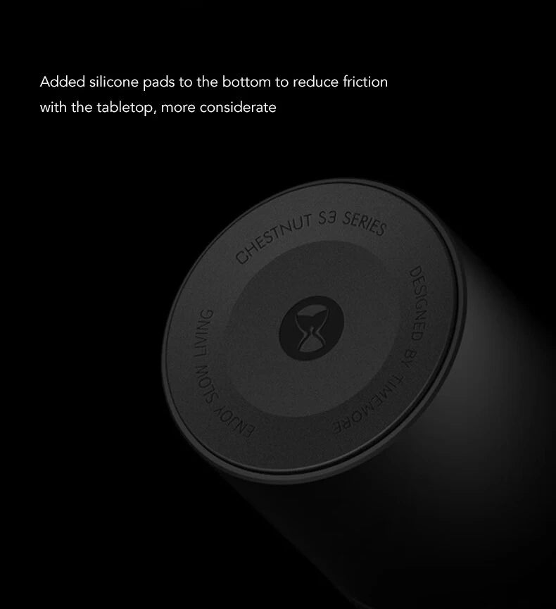 Manual Coffee Grinder Foldable Handle Black Aluminum Alloy  Espresso Grinder
